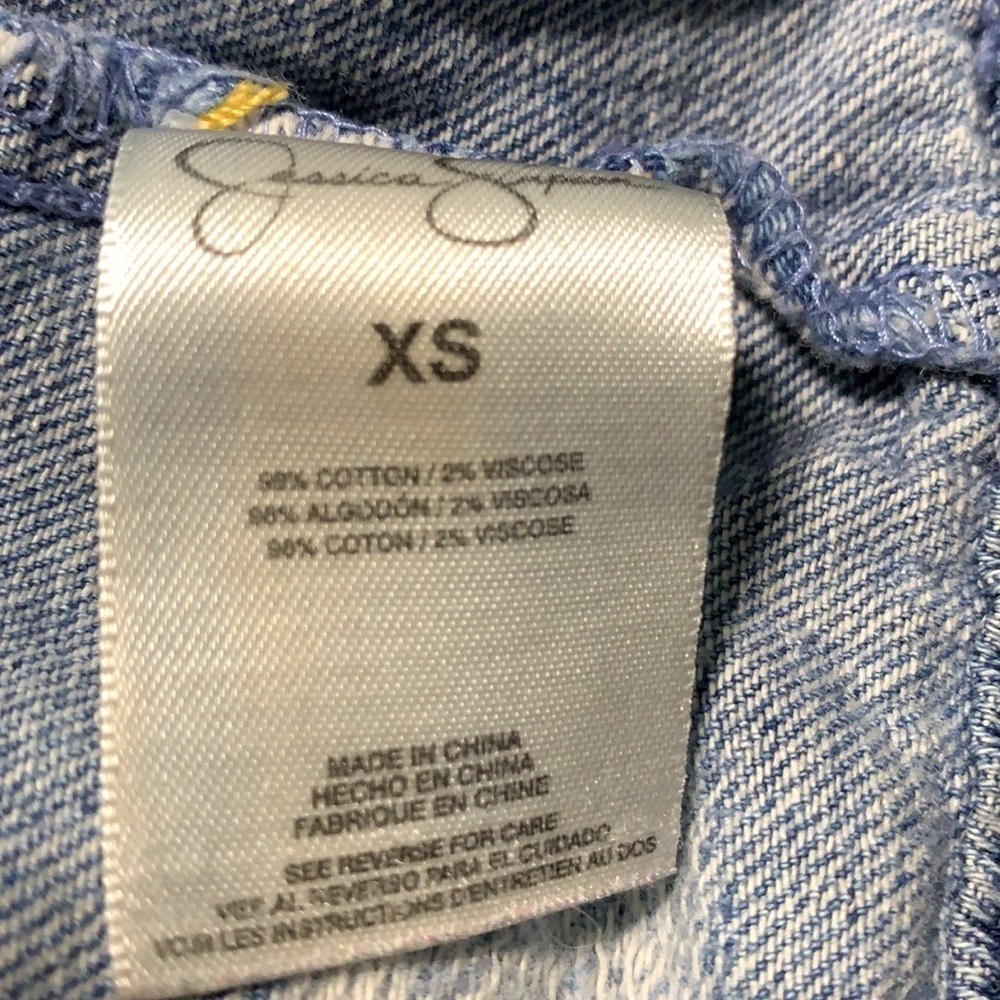 Women’s Jessica Simpson Distressed jean jacket XS - Picture 5 of 6